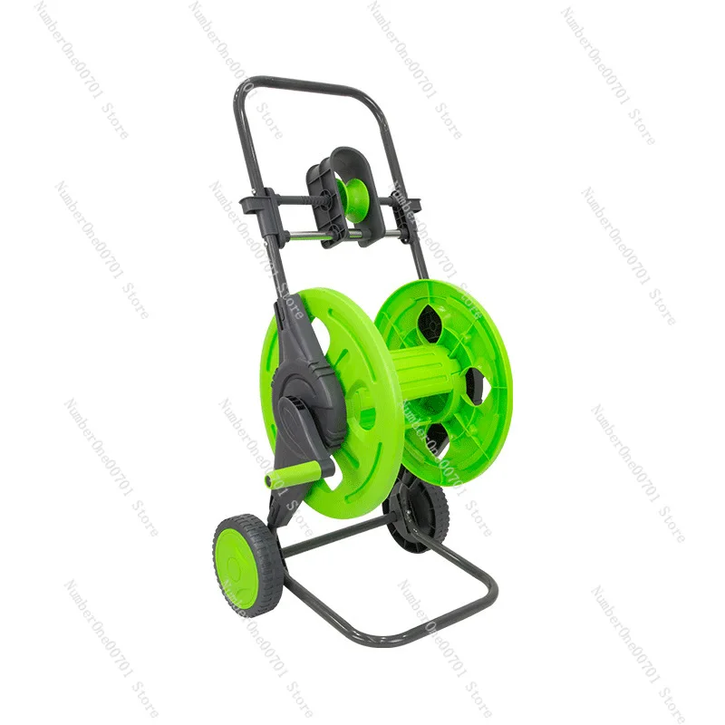 

Hand-Push Type with Hose Guide Frame and Wheels, Effort-Saving Garden Watering, Car Washing, Household Water Pipe Storage