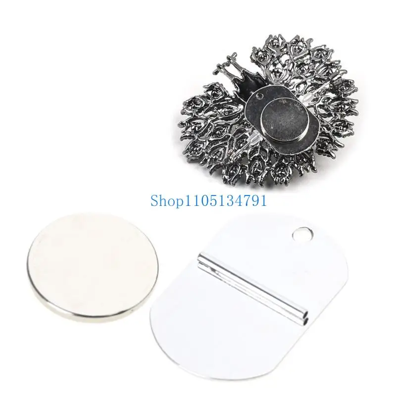 المحمولة رقيقة النسيج الملابس المغناطيس بروش محول مشبك مغناطيسي لمرفق الملابس الآمنة والضرر الحرة #4