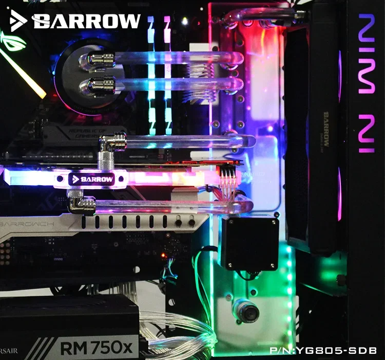 Barrow YG805-SDB, Waterway Boards For IN WIN 805 / 805C Case, for Intel CPU Water Block & Single GPU Building