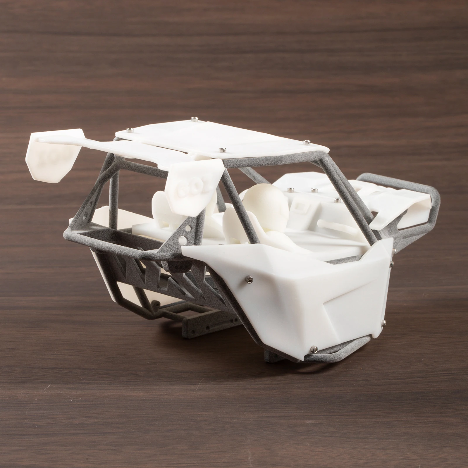 1/24 Nylon Cage Rock Buggy Frame Kit with Panels Interior for Axial SCX24 Custom Build Upgrade Parts