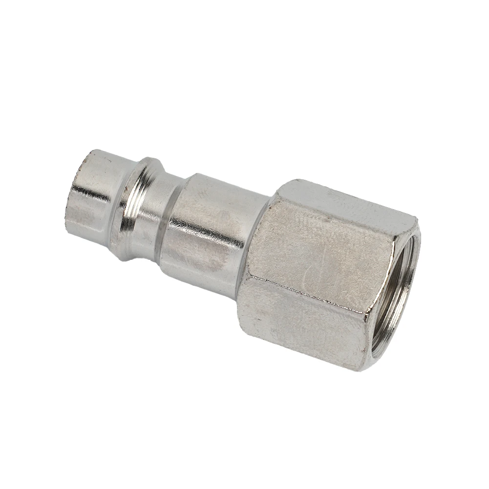 Euro Male Quick Release Fittings Accessories Compressor Connect Hose Silver Thread Tools With Female 2pcs Coupler