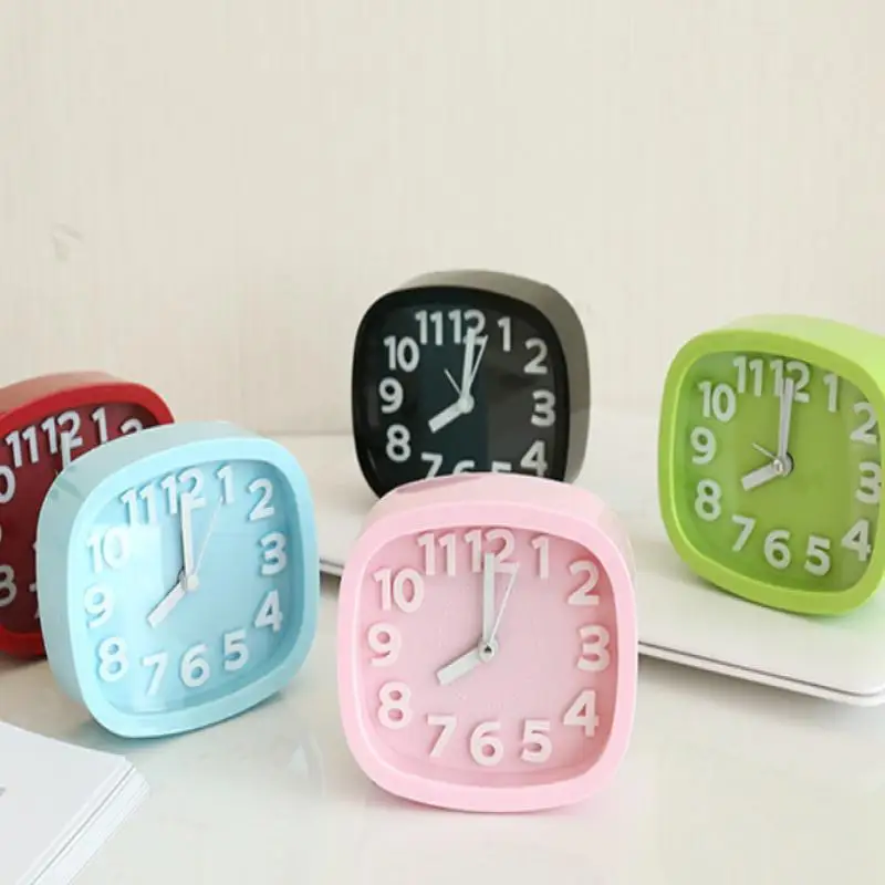 Latest Desktop Creative Personality Student Clock Bedside Silent Quartz Clock Desktop Ornaments Alarm Clock Electronic Clock