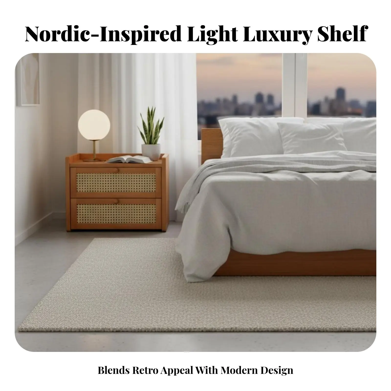 

Прикроватная тумбочка с ящиком, элегантный дизайн, приставной столик с ящиком и полкой, компактный современный дизайн для взрослых