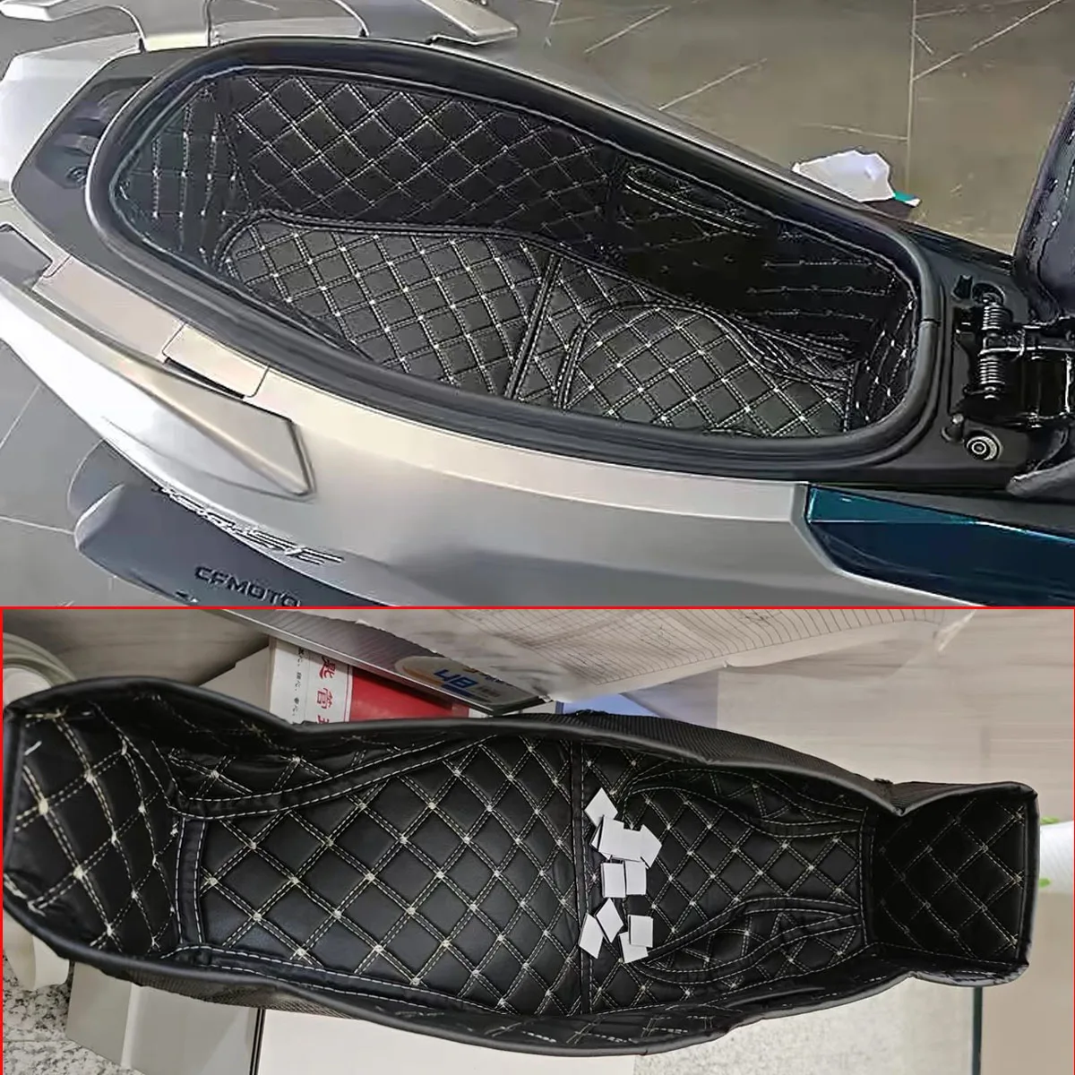 

Velcro bucket cushion motorcycle lining seat cushion cover accessories decorative trunk lining Fit For CFMOTO 150SC