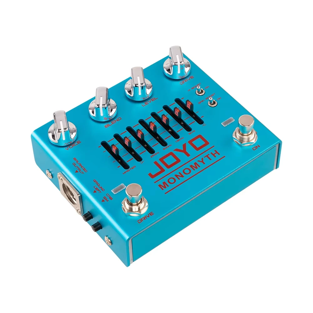 JOYO R-26 Monomyth Bass Preamp Elektrisches Effektpedal 6-Band Grafik EQ Control Echter Verstärker Tonsimulation Basspedal