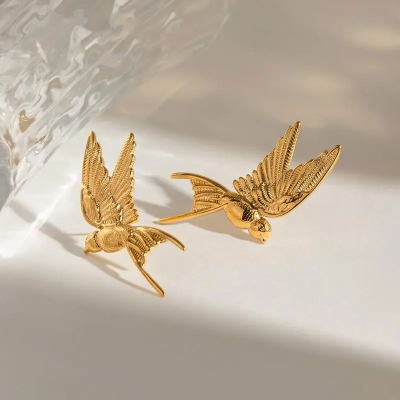 High Quality Stainless Steel Peace Doves Earrings Perfect for Adults and Adults Who Cherish Peace and E0BF