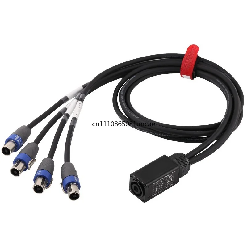 For 8 Core To 2 Core ×4 Channel Speaker Cable Splitter Professional Audio Line Array Speaker Breakout Adapter