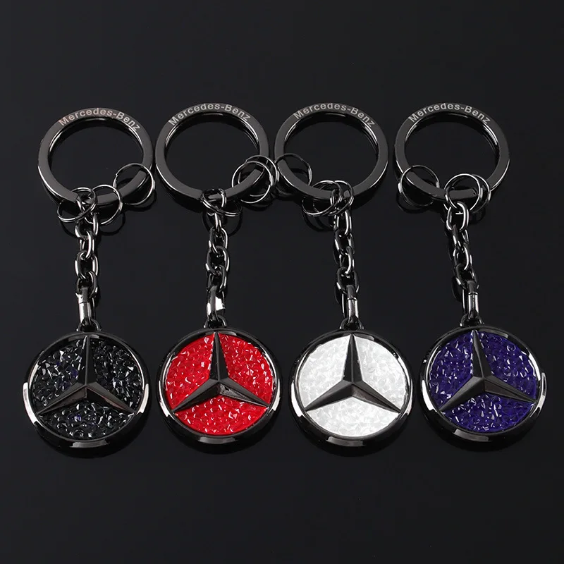 Car Keychain Key Chain Auto Emblem Key Ring Accessories For Mercedes Benz AMG Smart W205 C300 W168 W203 W206 W108 W124 W126 GLA