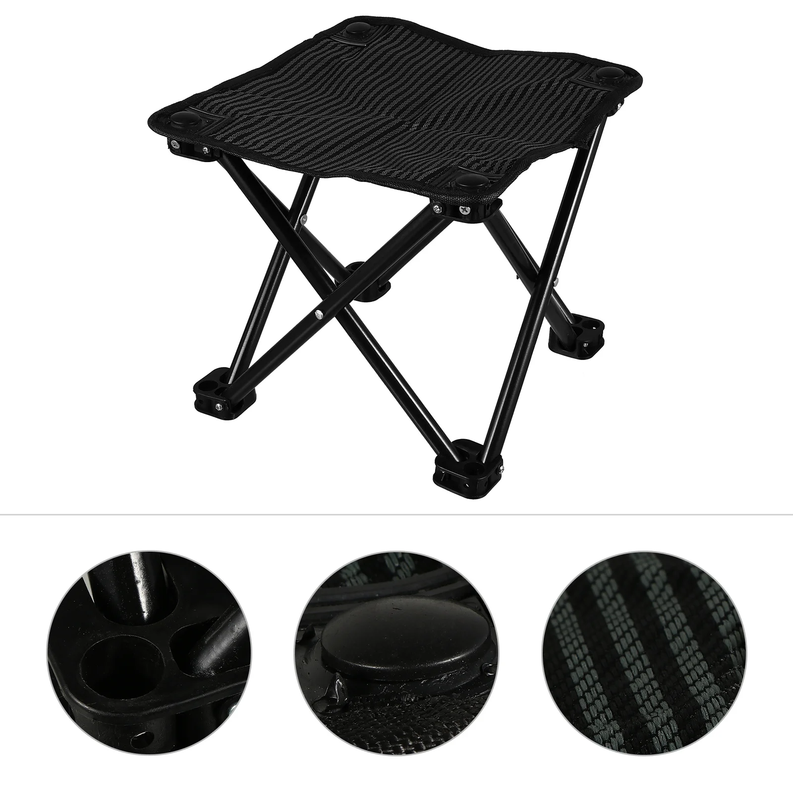 

Fishing Folding Chair Heavy Duty Foldable Outdoor Seat with Carry Bag for Beach Camping Bbq Lightweight Rust Resistant