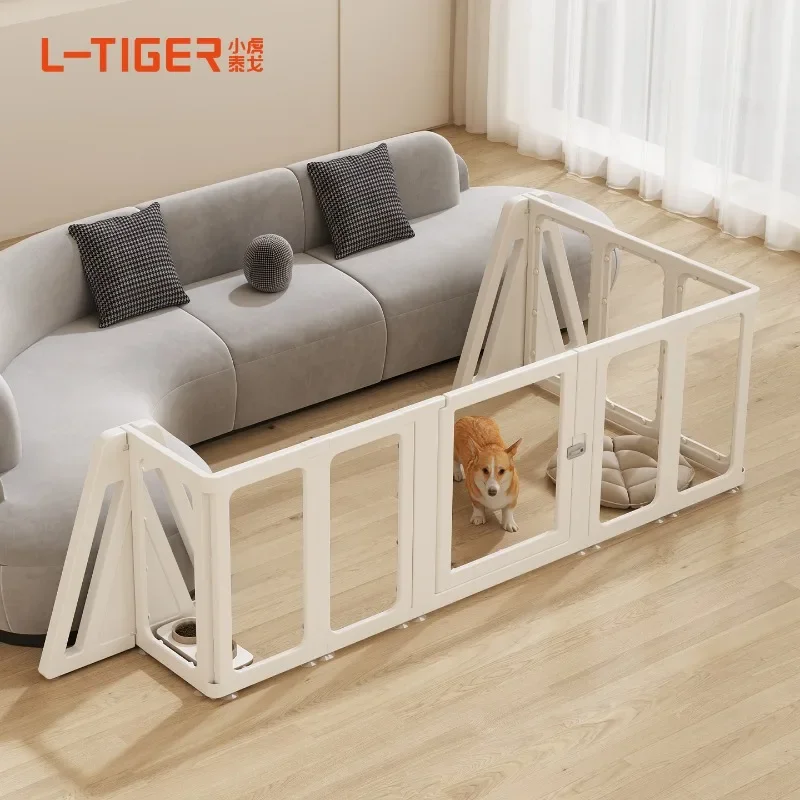 Pet fence height 60CM transparent indoor household small dog fence free combination
