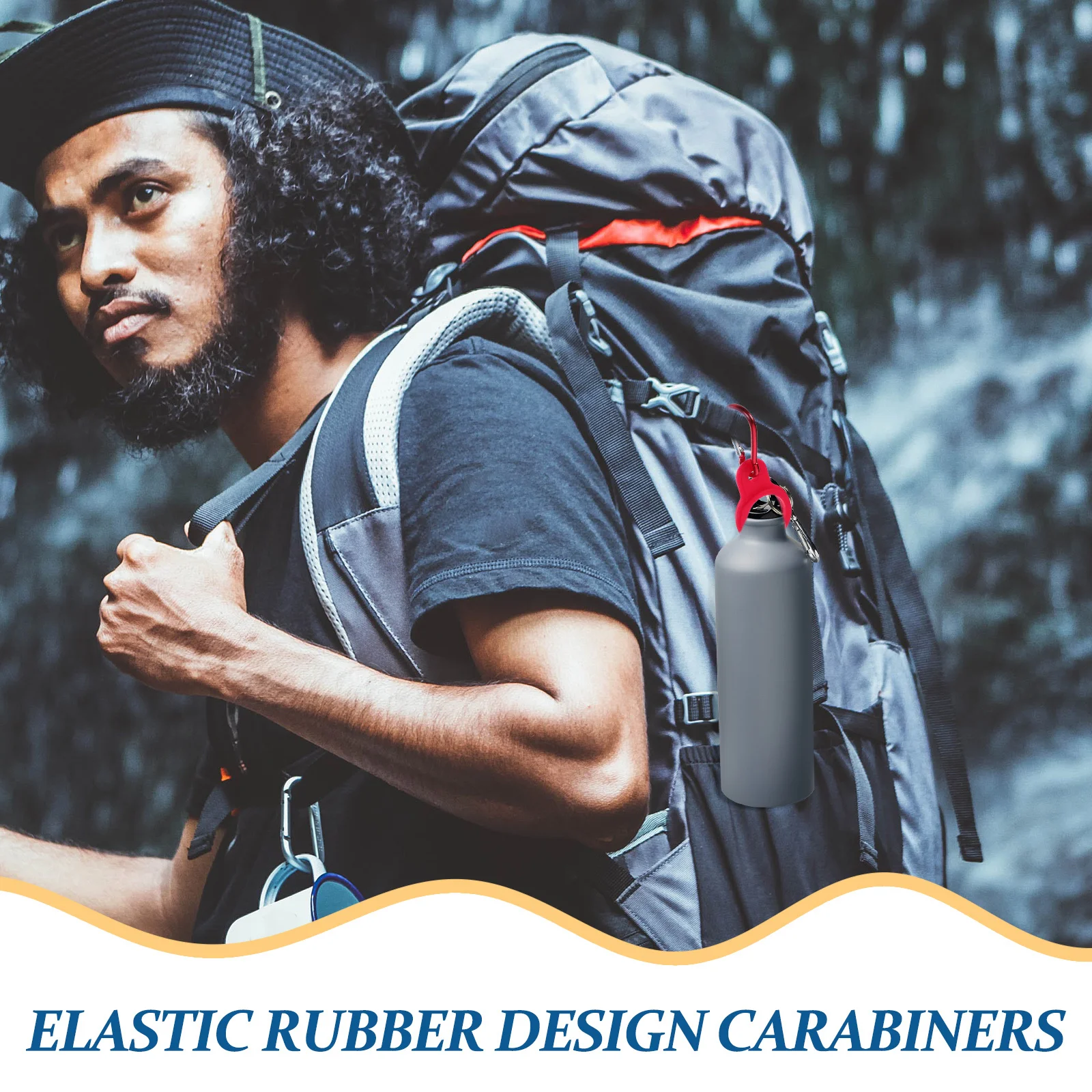 

6Pcs Bottle Carrying Clips Premium Wear-Resistant Kettle Holders for Outdoor Hiking and Traveling Portable Bottle Holders