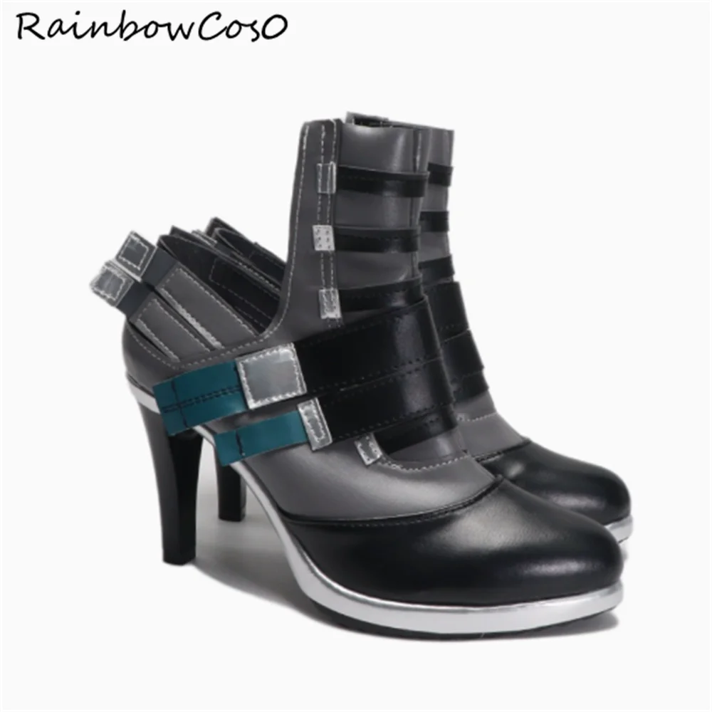 Tsukishiro Yanagi Zenless Zone Zero Cosplay Shoes Boots Game Anime Party Halloween RainbowCos0 W4362