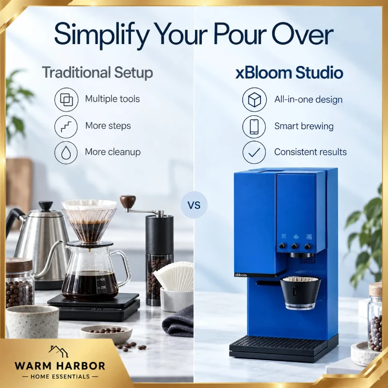 Xbloom Studio Automatic Pour Over Coffee Machine Piano Blue New Color Smart Brewer Grinder Dripper Home Barista Brewing System