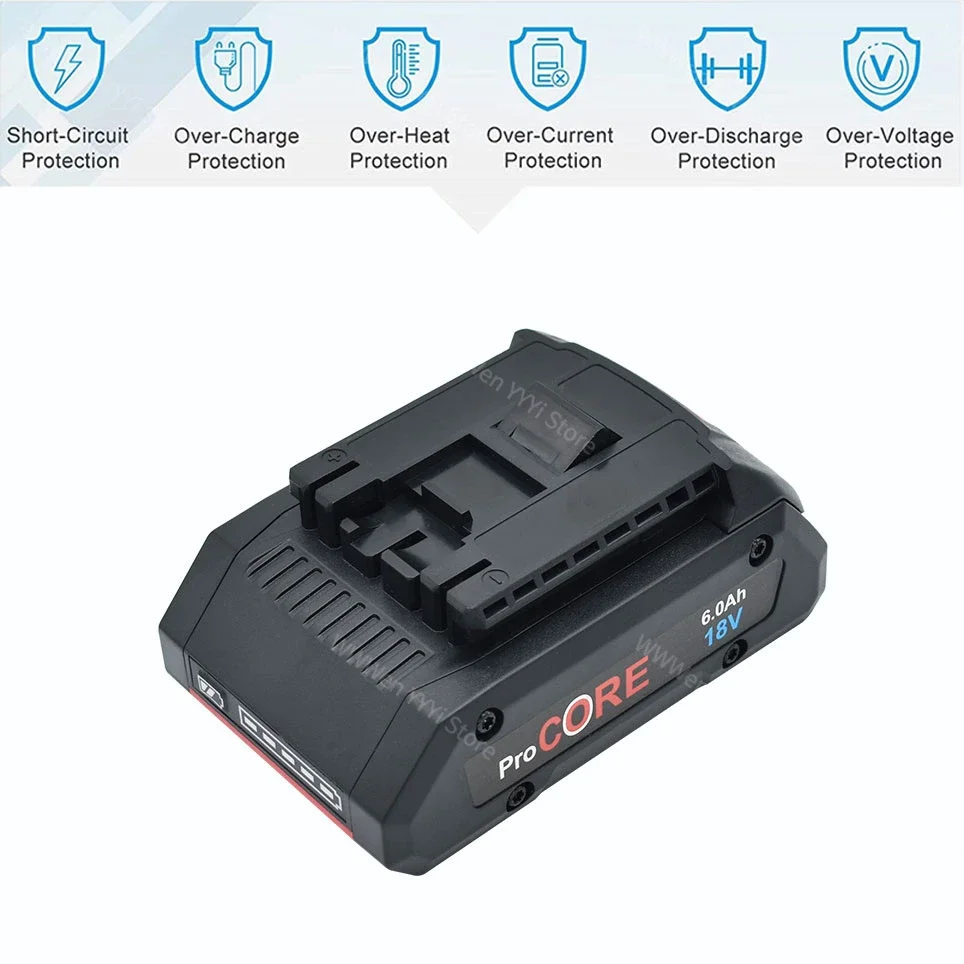 Per Bosch 18V 6.0Ah 8.0Ah 10.AH batteria agli ioni di litio Procore per Bosch Max trapano per utensili elettrici a batteria batteria integrata da 2100 celle