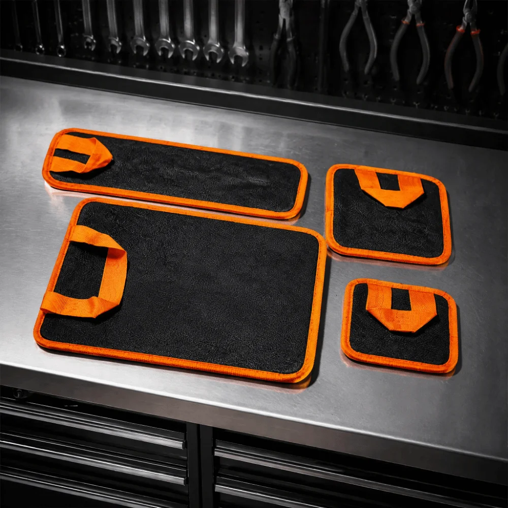 Double-Sided Magnet Tool Storage Pad Portable Reinforced Edge Magnetic Tool Mat Anti-Slip Strong Magnet Magnetic Storage Mats