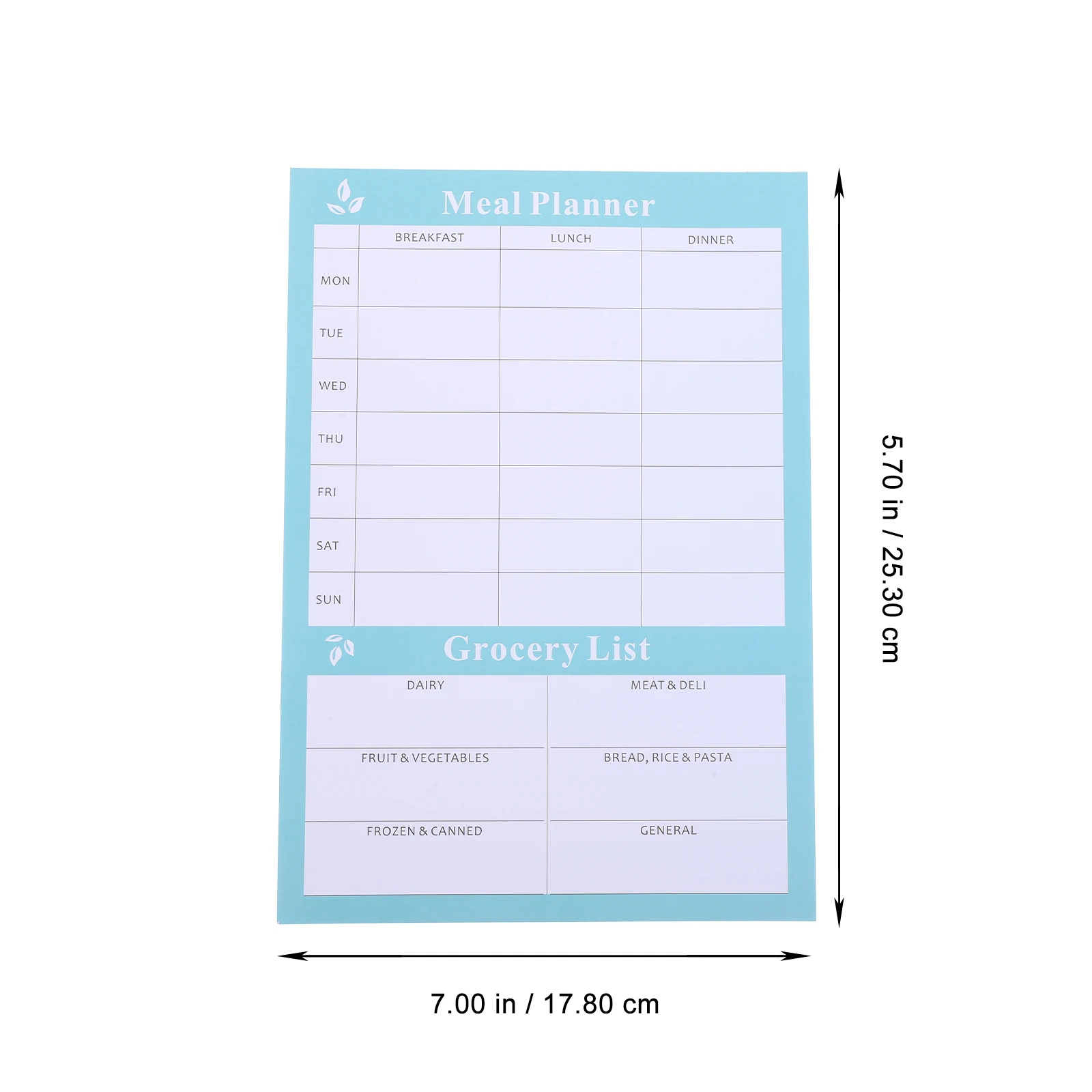 

Meal Plan Book Weekly Menu Notebook Planner Notepad Food Household Calendar for Home Daily Diary Paper Tearable Shopping