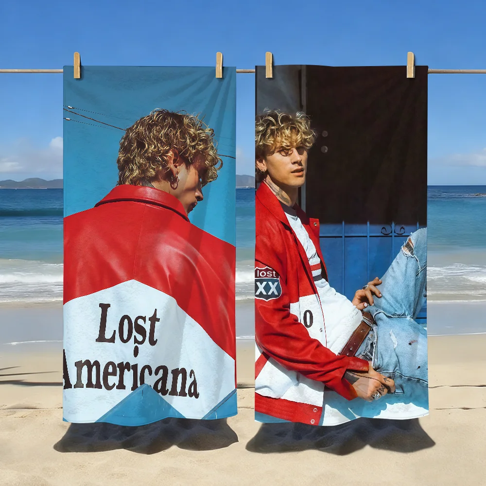 Singer Mgk M-Machine Gun K-Kelly-S Towel Sports Quick Dry Travel Camping Gear Sandproof Soft Light Large Beach Towel