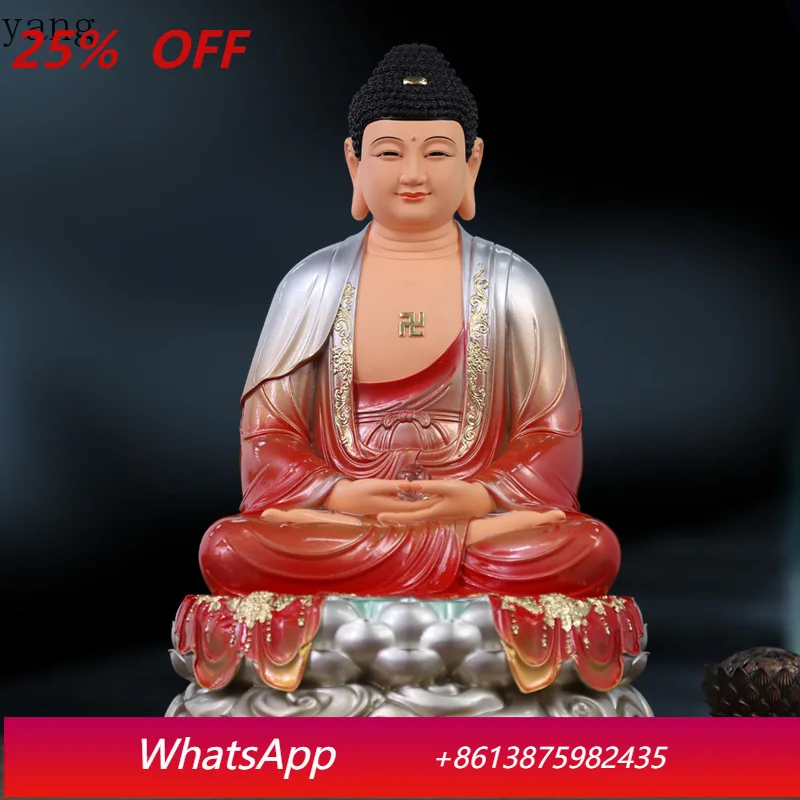 CX is dedicated to the gilt Buddha red clothed Amitabha Buddha Sanbao Buddha