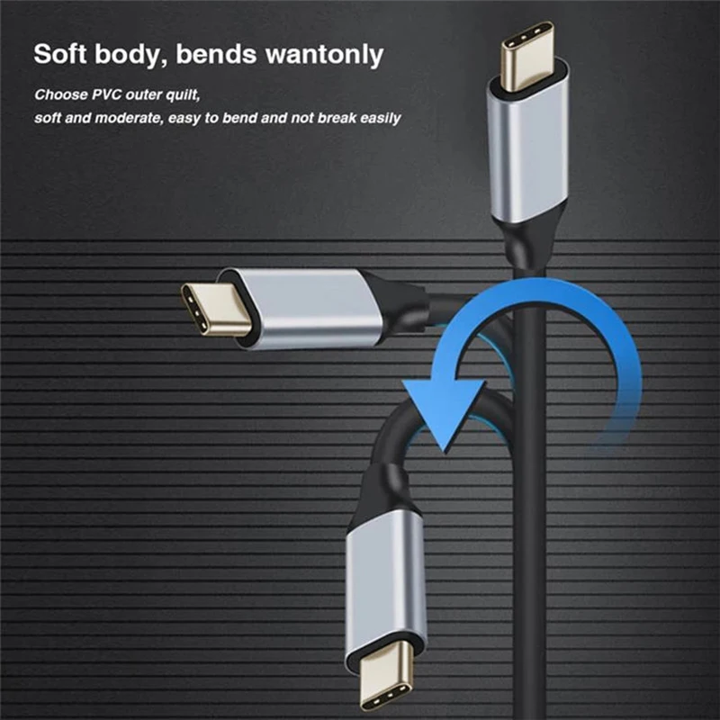 USB C Type C Extension 4K 60HZ Male to Female Cable USB 3.1 High Speed Data Extender Cord For Macbook Laptop