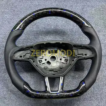 Pro Škoda Octavia MK3, 3V, 5E, černý kovaný volant z uhlíkových vláken 6 nejlepší prodej Volanty u Škody Octavia - №6