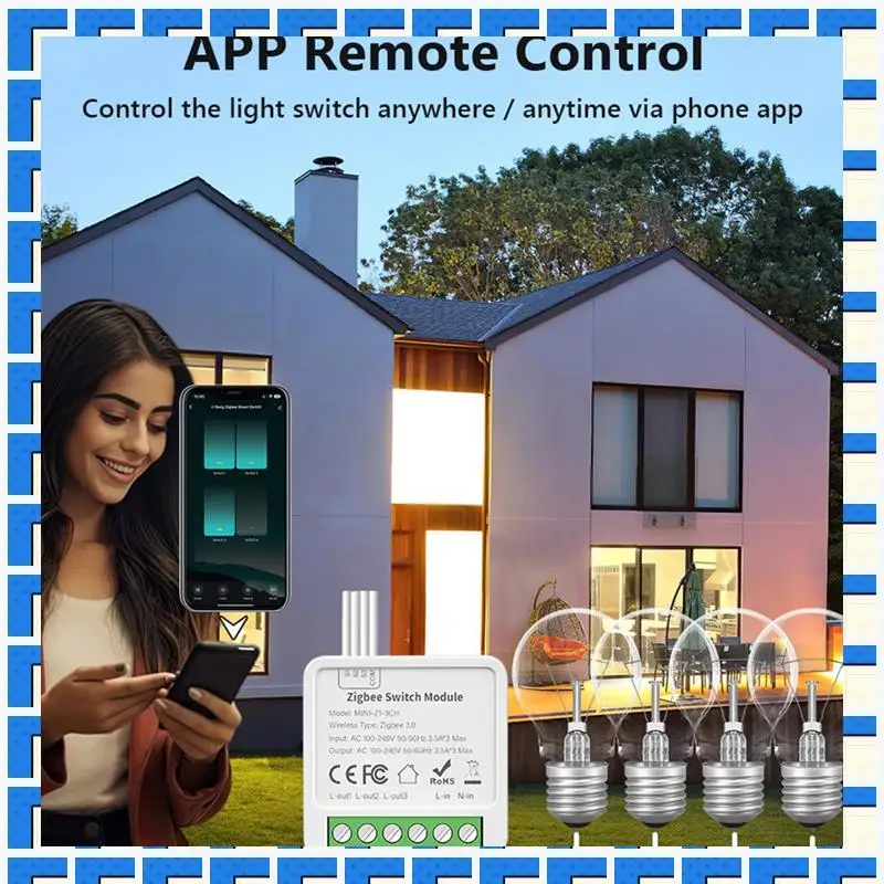 

ABNG Tuya Zigbee 3 CH DIY Умный переключатель 3-позиционное управление Реле освещения Smart Life Беспроводной пульт дистанционного управления Модуль переключателя Zigbee