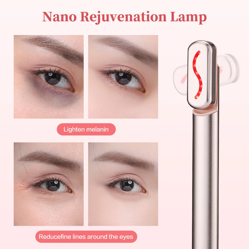 Eye Beauty Instrument 42℃ Vibration High Frequency Constant Temperature Red Light Dilutes Dark Circles Black Bags Fine Lines