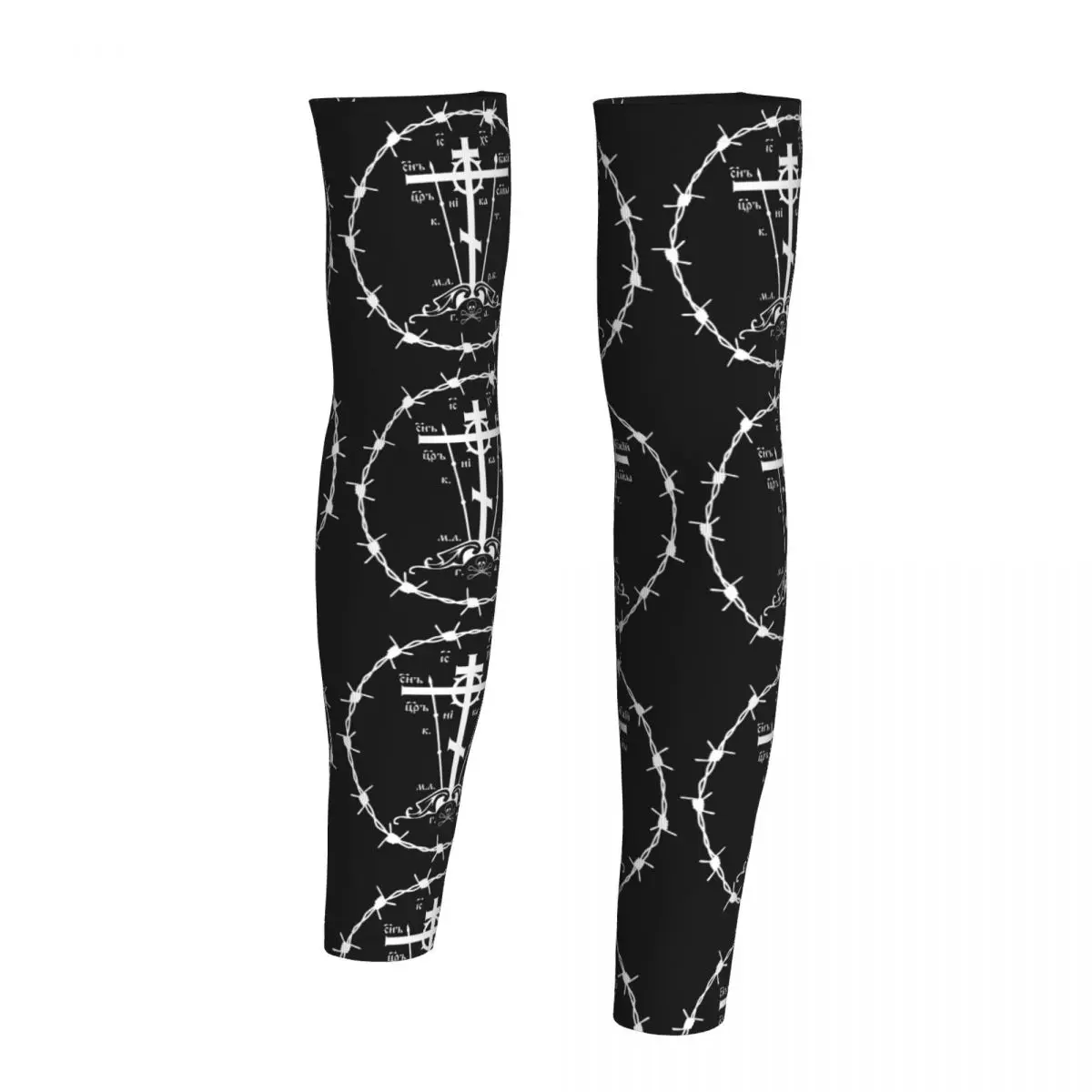 Кальварский крест русской ортодоксной церкви, рукава для мужчин и женщин, защита от солнца и ультрафиолета, татуировка, накидка, спортивное охлаждение, велоспорт