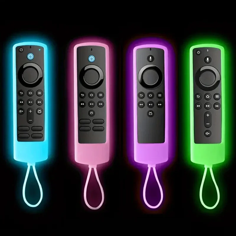 Silicone Remote Pretective Cover For Fire Stick 4K MAX/ 3rd Gen Fire TV Remote Case Glow in The Dark Anti-drop Dustproof Case view 2