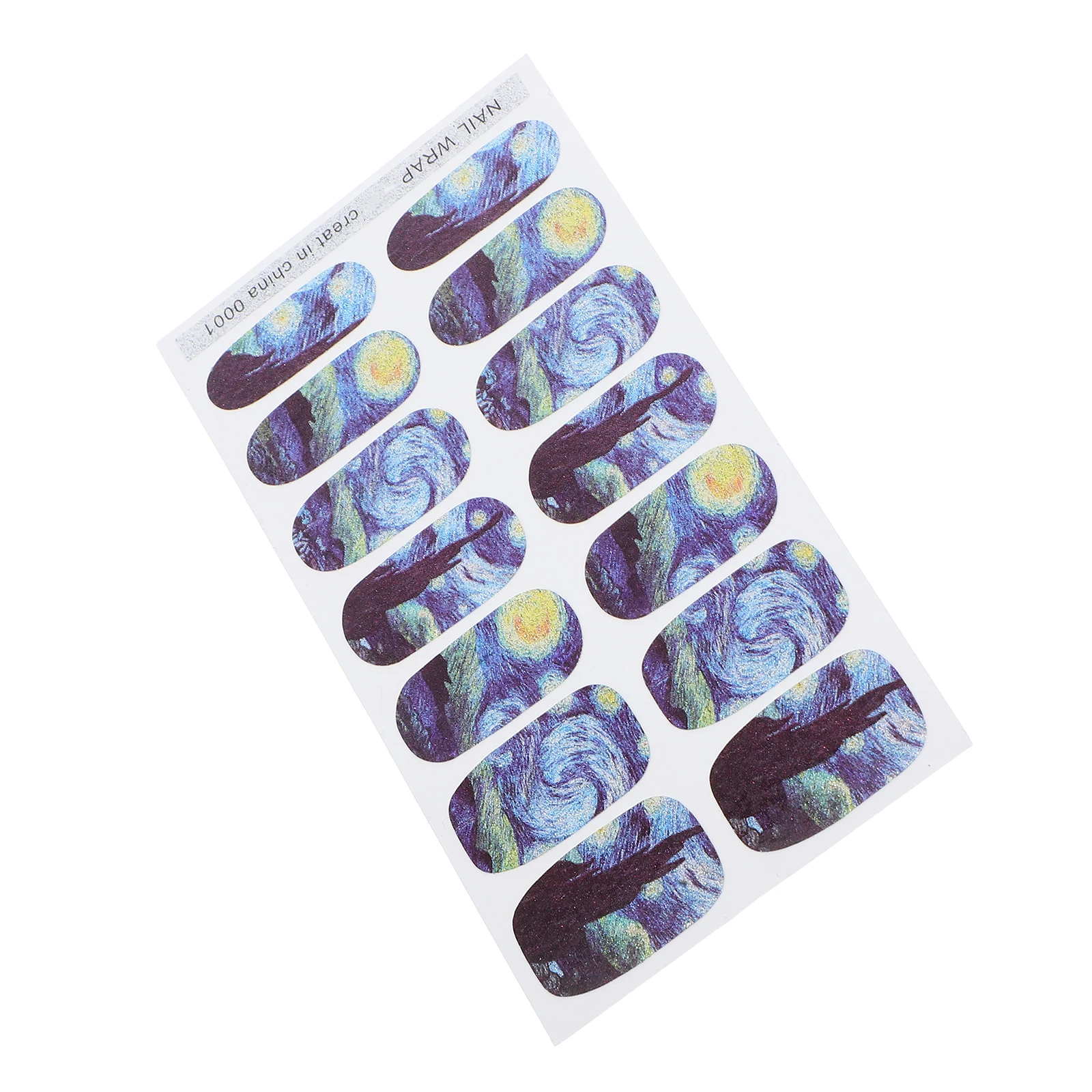 

Sky Stickers 14 5x7 5cm Eco Nail Stickers PVC Full Cover Removable Women Nail Art Decals Salon Home Use