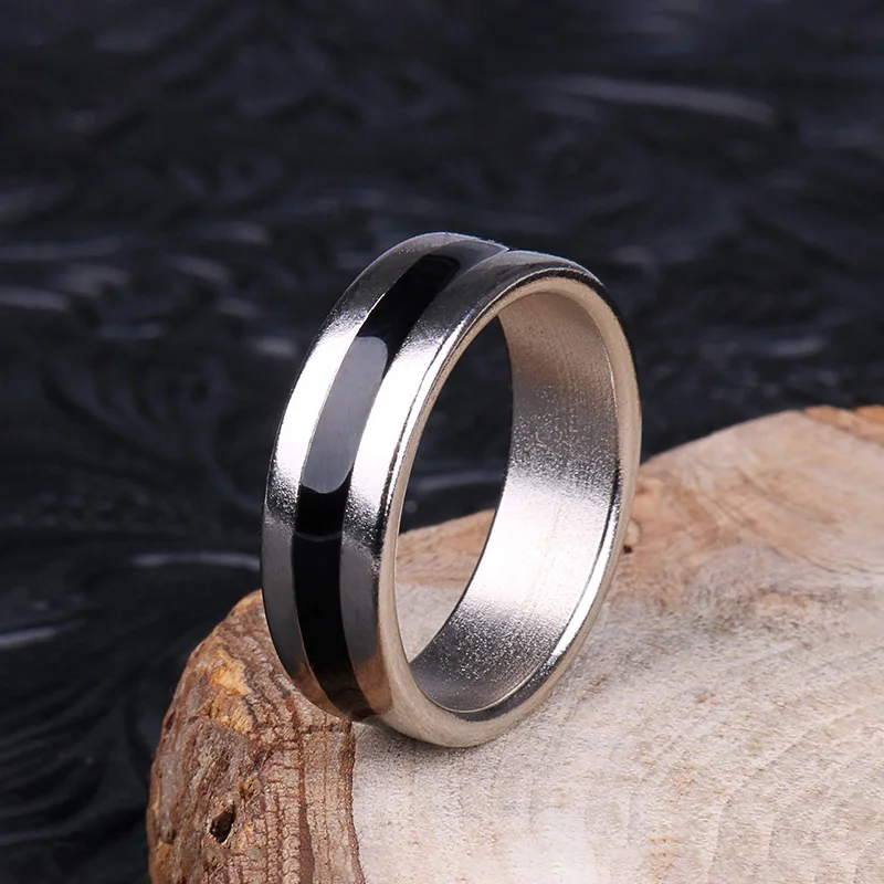 Black Circle Pk Ring Magic Tricks Strong Magnetic Magnet Ring Coin Finger Decoration 18/19/20/21mm Size Magic Ring Props Tools