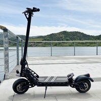 China warehouse DT10 Fast 50-70kmh 44mph Off Road Dual Motor 1200w 2400w Double Suspension Compete Electric Scooter