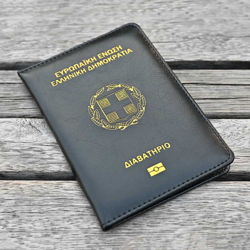 

The Hellenic Republic Passport Cover Greek Passport Cover Travel for Greece Book Passport Holder Customized