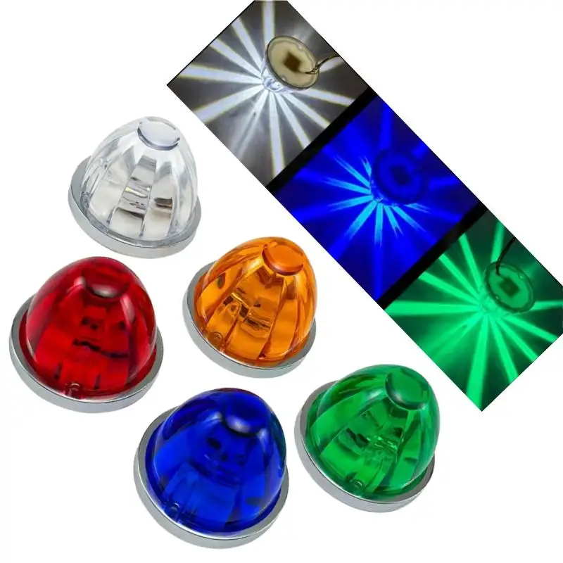 1 Set Car Truck Side Marker Signal Indicator Trailer Watermelon Lamp Lorry Side Light LED Waterproof 12V24V Car Clearance Light