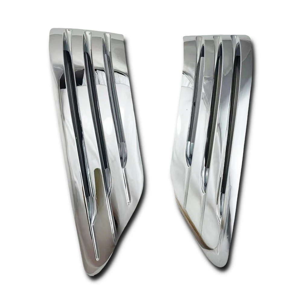 Chrome Plated Silver Car Aside Wind Hole Cover Trim For Toyota Land Cruiser Prado FJ90 1997 - 2002 Car Exterior Decorate - view 2