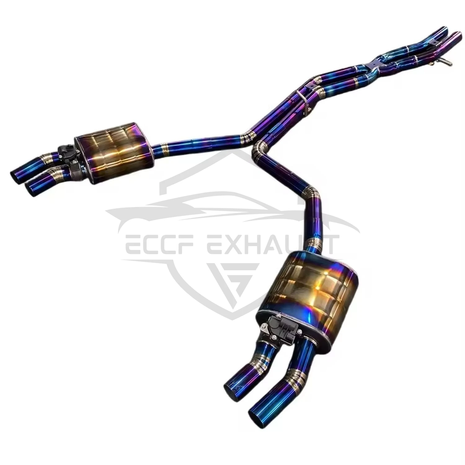 Titanium Valvetronic Exhaust For Audi A8 C8 3.0T Aggressive Sound Performance Upgrade Easy Installation