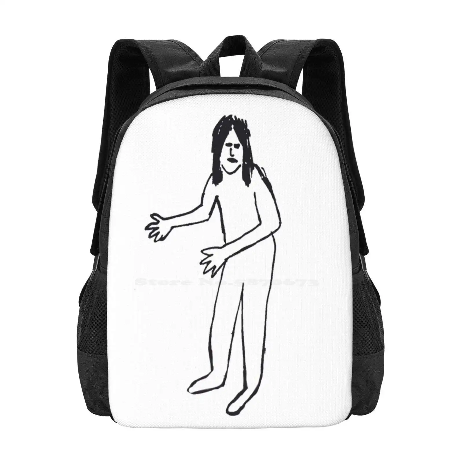 The Jersey Devil - X Files Fox Mulder Dana Scully Hot Sale Schoolbag Backpack Fashion Bags The Devil The X Files Fox Mulder