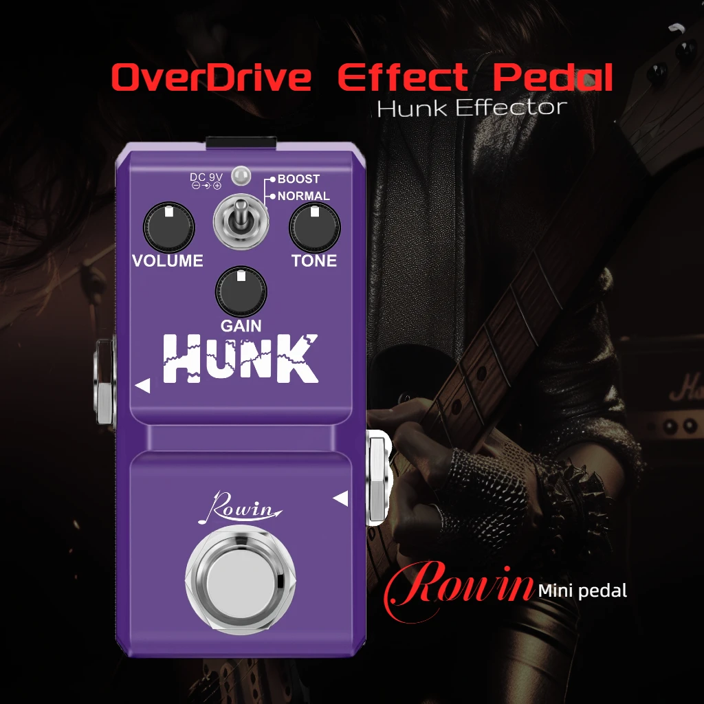 Rowin Pedal Para Guitarra Super Tiny Effects NANO Flanger Booster Frenzy Compressor Tremolo Tube Drive Overdrive Bass Dumbler