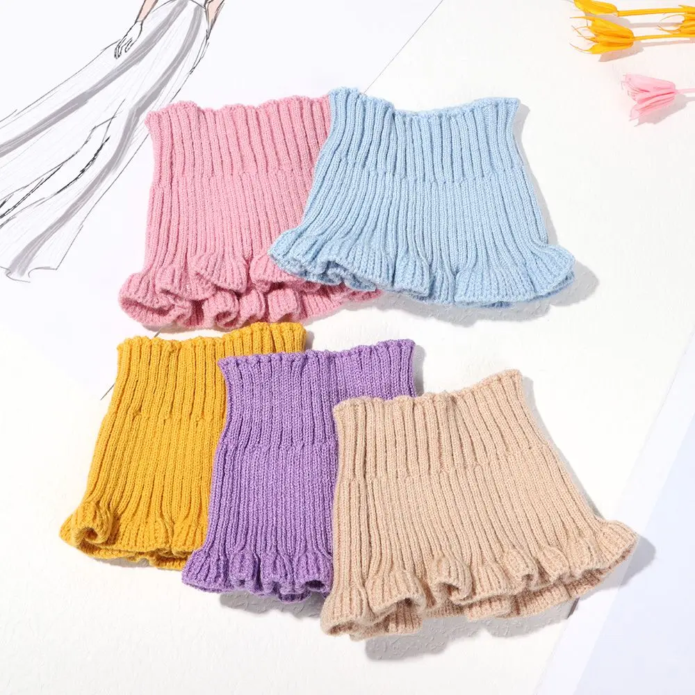 ผู้หญิงกันลมที่ถอดออกได้ผ้าพันคออบอุ่นคอยามคอเต่าถักปกปลอม