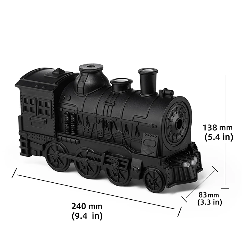 الرجعية قطار صغير شكل الروائح زيت طبيعي الناشر بالموجات فوق الصوتية كول ميست الهواء المرطب مع مصباح رائحة Difusor البخاخة