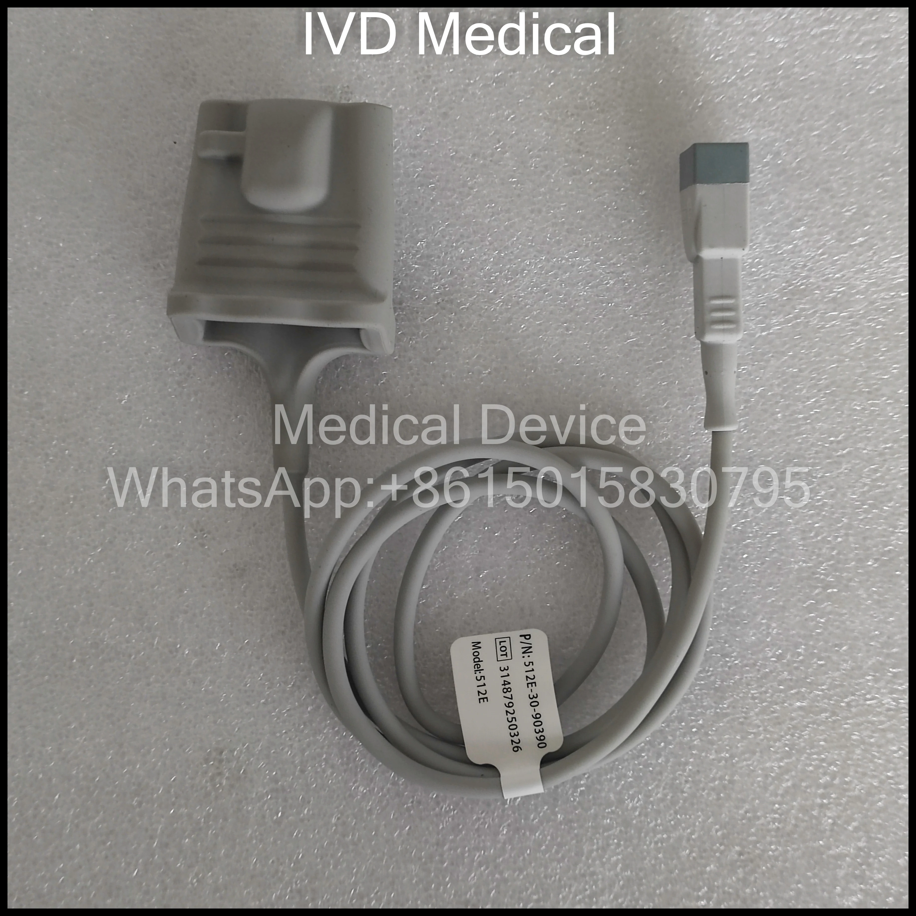 Mindray 512E SpO2 Sensor - Reusable SpO2 Sensor, Adt, Finger-Tip  512E-30-90390