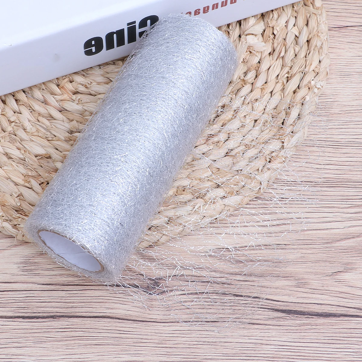 15 Cm 10 Yards Zilveren Tule Rollen Polyester Netting Stof Voor Diy Bruiloft Decoraties Tutu Rok Ambachtelijke Cadeaupapier poly Mesh