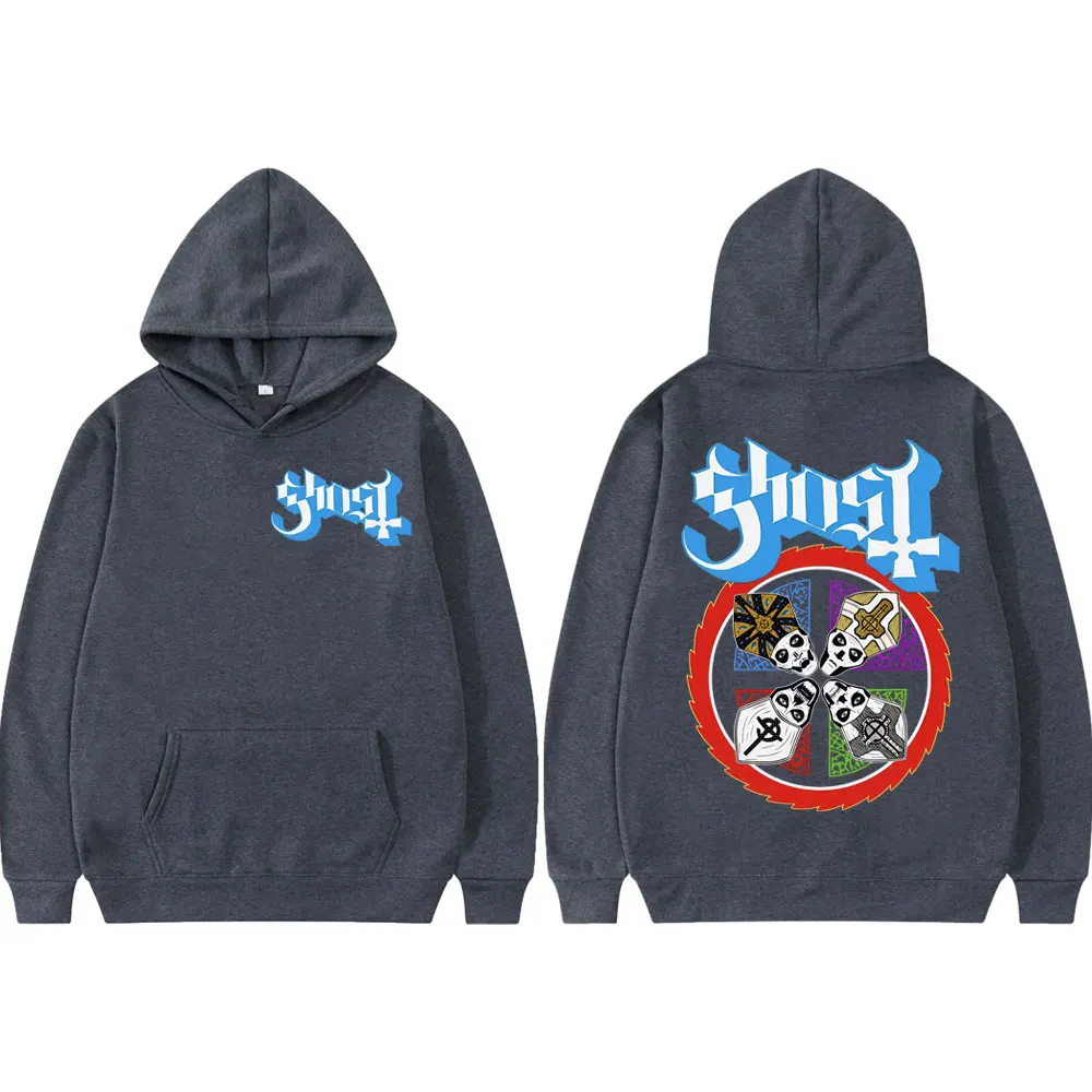 Limited Ghost Band Graphic Hoodies Men Women Clothing Fashion Y2k Oversized Pullovers Harajuku Rock Pop Music Hooded Sweatshirts