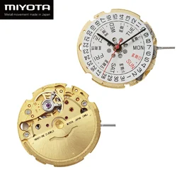 Original Gold/Silver MIYOTA 8205 Watch Movement Mechancial Selfwinding Mechanism 21 Jewels Calendar Date Replacement Parts