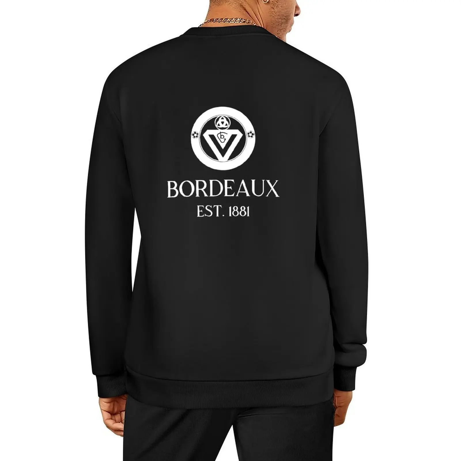 

Bordeaux White Pullover tracksuit men men's clothes mens clothes men clothing graphic sweatshirts