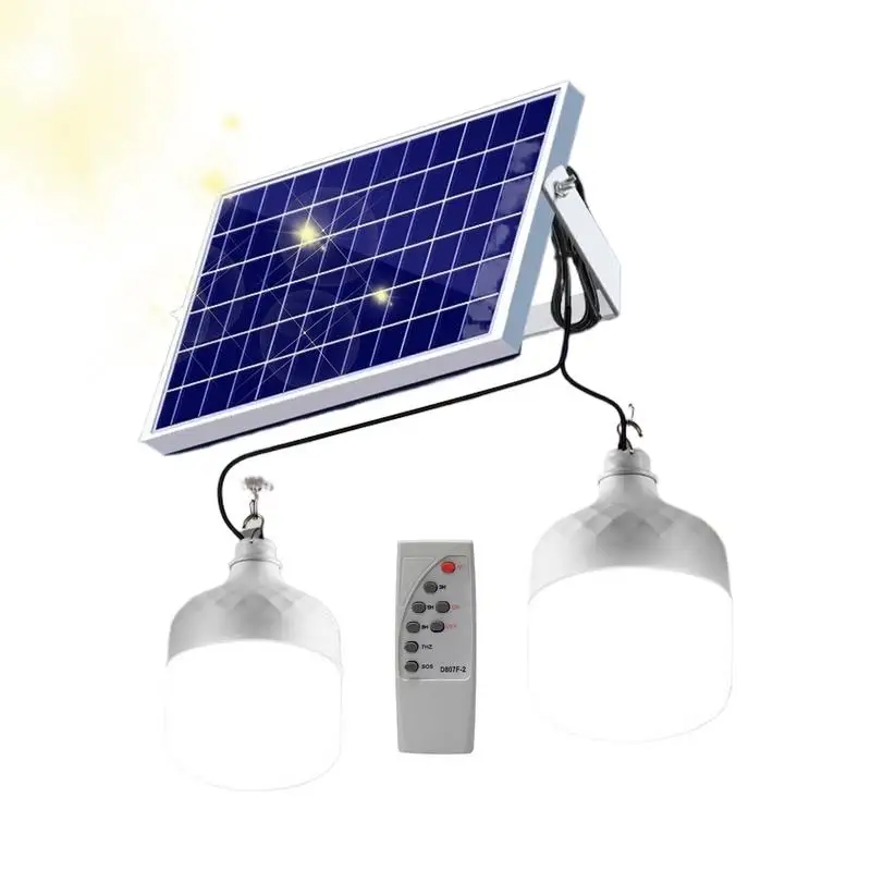

Solar Powered Indoor Lights Rechargeable Portable Solar Light Home Sensor Street Lighting IP65 Waterproof For Farm Garage Night
