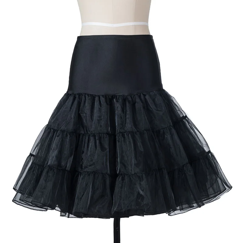 LZPOVE spódnica Tutu w stylu Vintage 50s damska suknia balowa Rockabilly Pettiskirt wielokolorowa podspódniczka puszysta halka na suknię ślubną