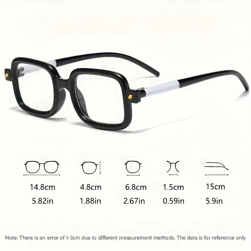 5 قطع مضادة لإشعاع الضوء الأزرق، إطار كبير للنساء، نظارات رجالية لحماية العين، نظارات مربعة أنيقة