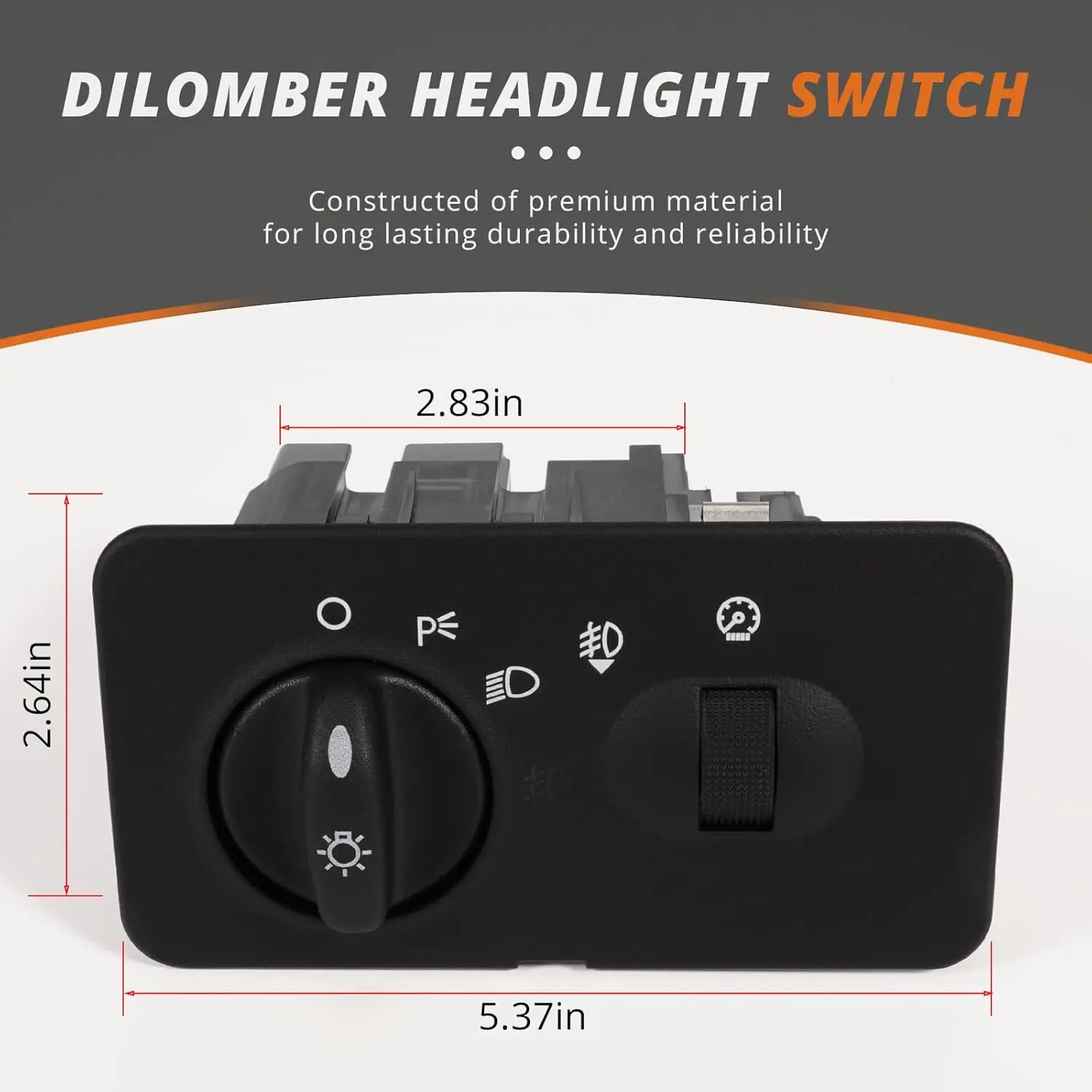 Headlight Switch Replacement For Ford 2001-2004 F-250 F-350 F-450 F-550 Super Duty Truck W/Fog Lights
