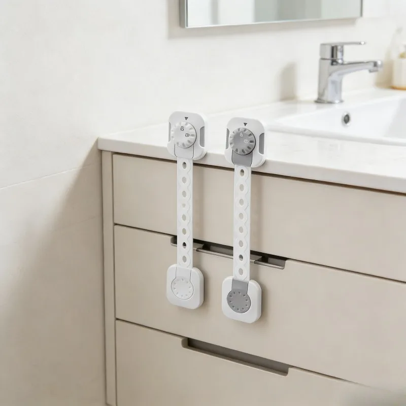 

2/6pcs Child Safety Lock Anti-Pinch Drawer Cabinet Sliding Door Window Multi-Functional Protection Baby Proofing Latches