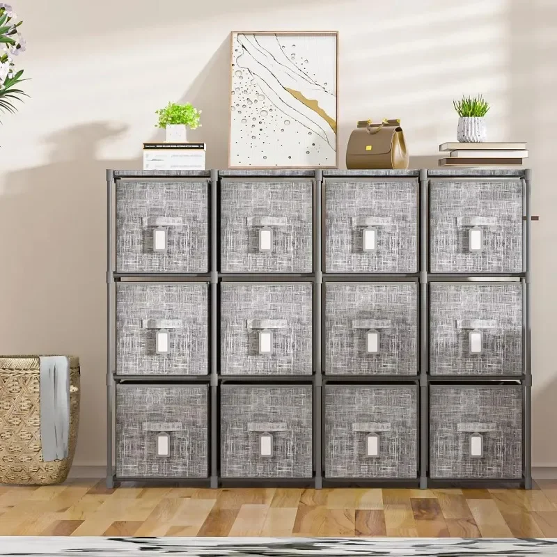 

Cube Storage Organizer Shelf Storage Organizer with Bins, Large Capacity Shelves for Storage